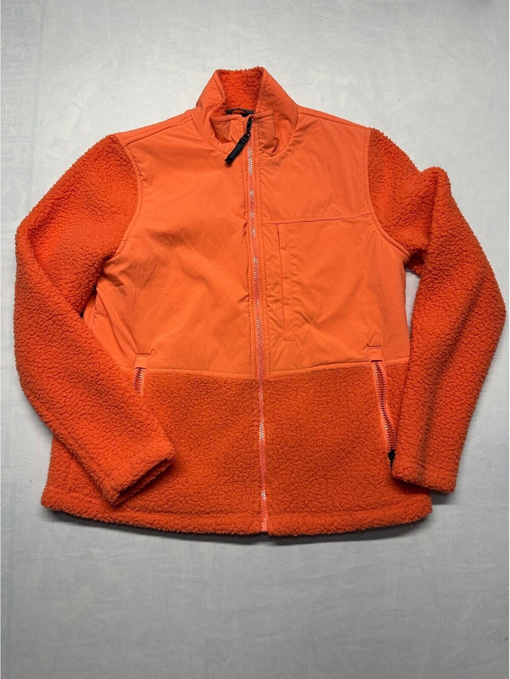 Bass Outdoor Highline Trail Full-Zip Sherpa Fleece Jacket Coral Small Like New